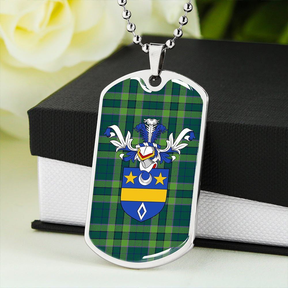 Blackwood Modern Clan Badge Classic Tartan Dog Tag Necklace