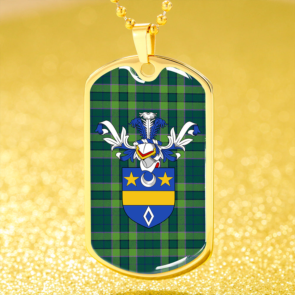 Blackwood Modern Clan Badge Classic Tartan Dog Tag Necklace