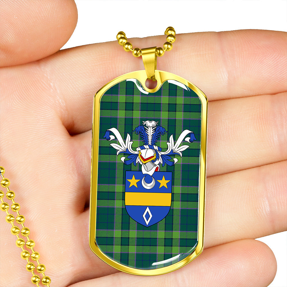 Blackwood Modern Clan Badge Classic Tartan Dog Tag Necklace