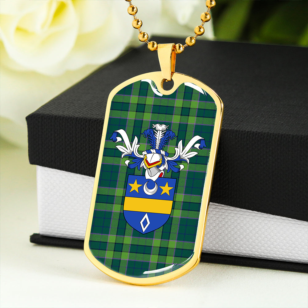 Blackwood Modern Clan Badge Classic Tartan Dog Tag Necklace