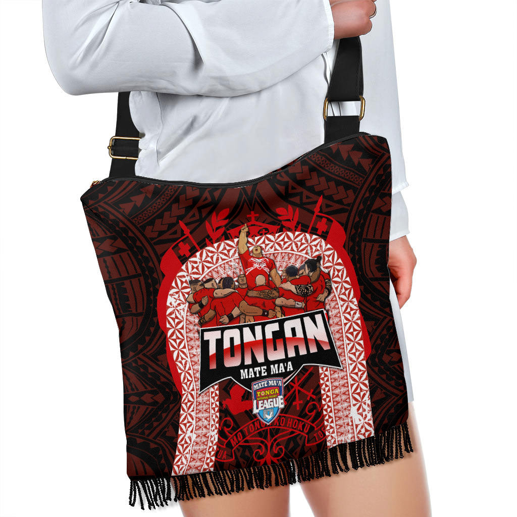 Tonga Mate Ma'a Rugby League Boho Handbag