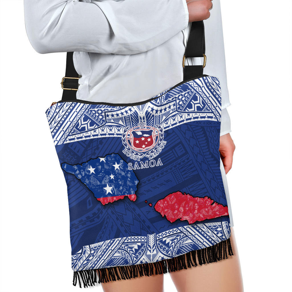 Samoa TOA Rugby Boho Handbag Map Style