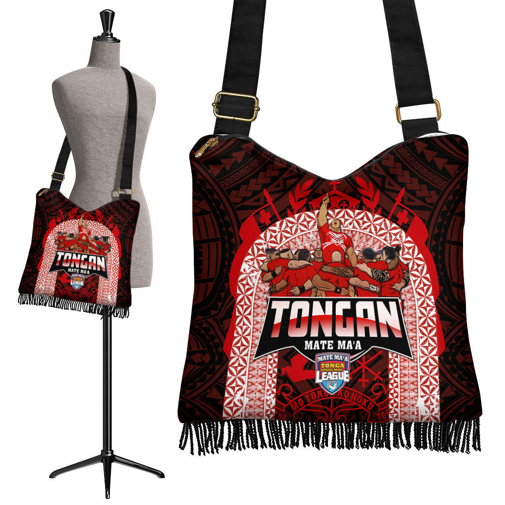 Tonga Mate Ma'a Rugby League Boho Handbag