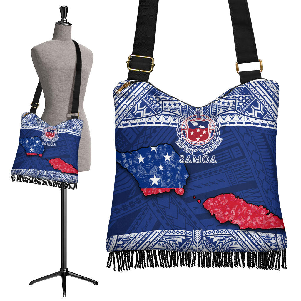 Samoa TOA Rugby Boho Handbag Map Style