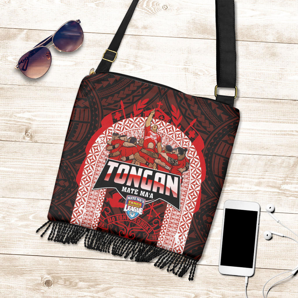 Tonga Mate Ma'a Rugby League Boho Handbag