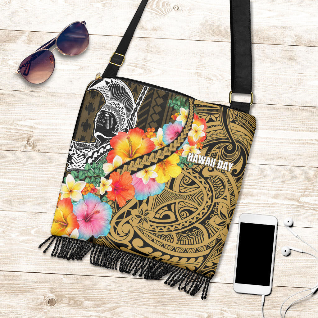 Hawaii Day King Kamehameha Boho Handbag