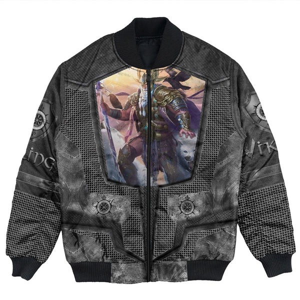 Viking Bomber Jacket Armor 3D Style Viking Odin