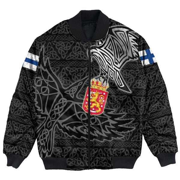 Viking Bomber Jacket Finland Raven Style