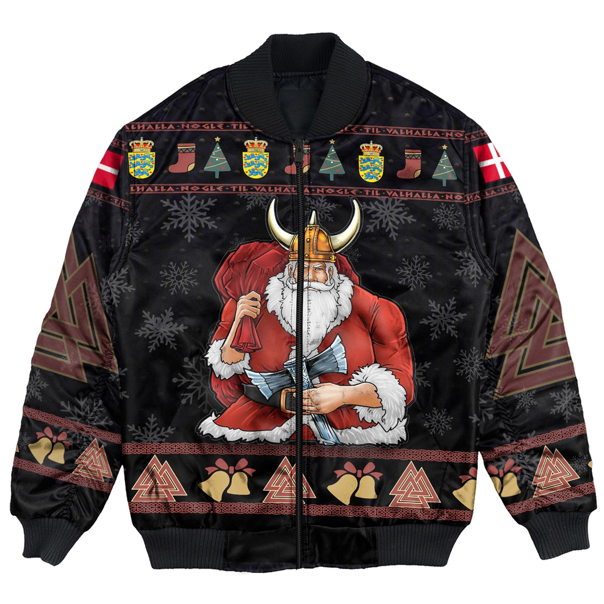 Viking Bomber Jacket Denmark Viking Santa