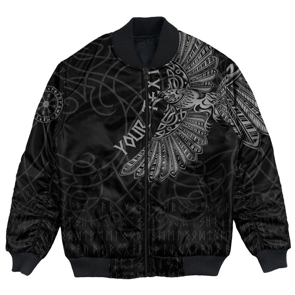 Custom Viking Bomber Jacket Viking Odin's Celtic Ravens Special Version