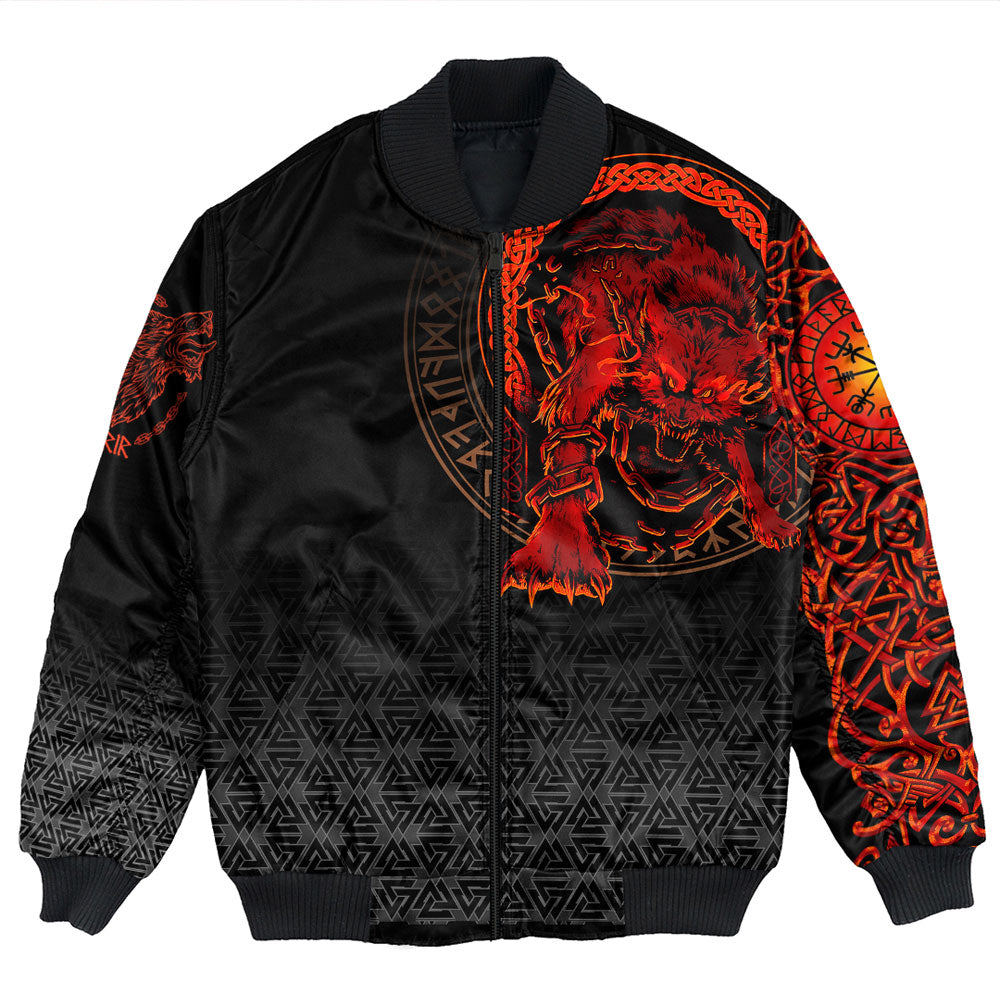 Viking Bomber Jacket Fenrir Norse 3D