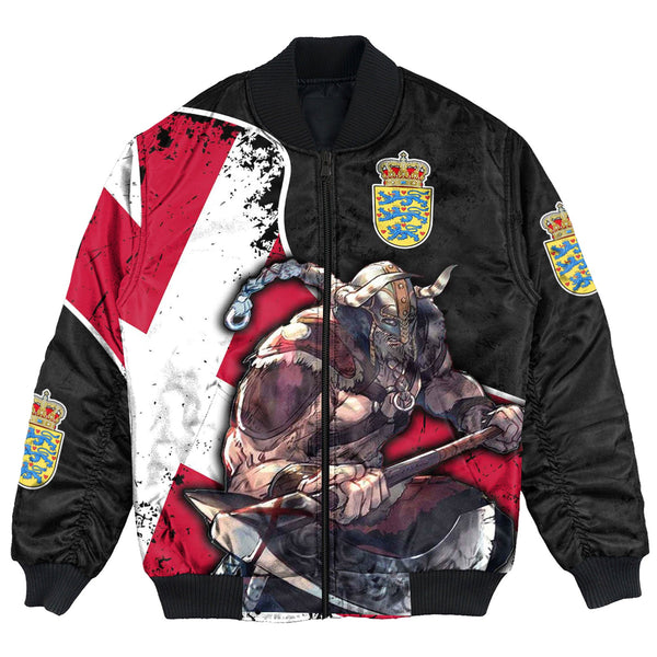 Viking Bomber Jacket Denmark Warriors Brush Style