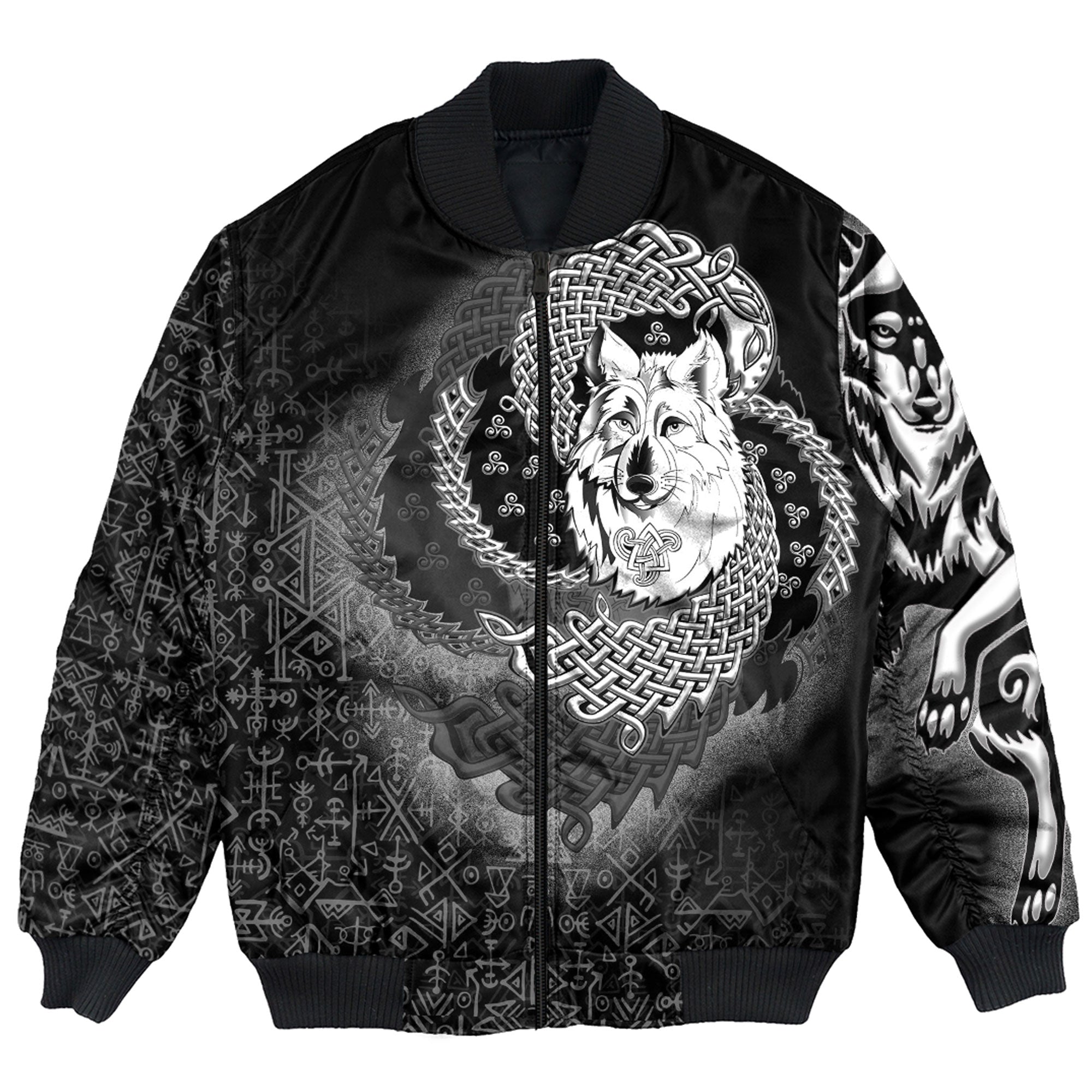 Viking Bomber Jacket Legendary Wolf