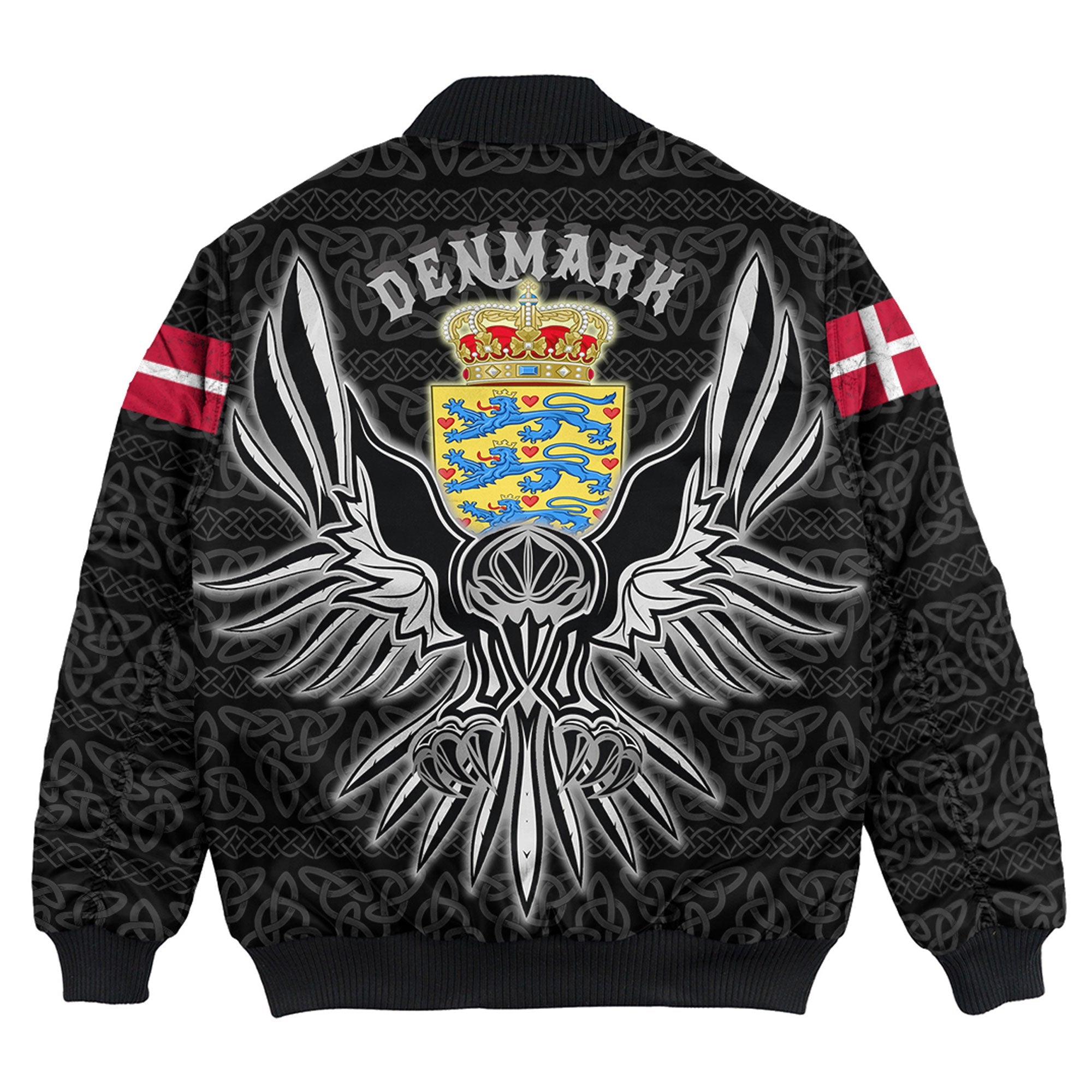 Viking Bomber Jacket Denmark Raven Style