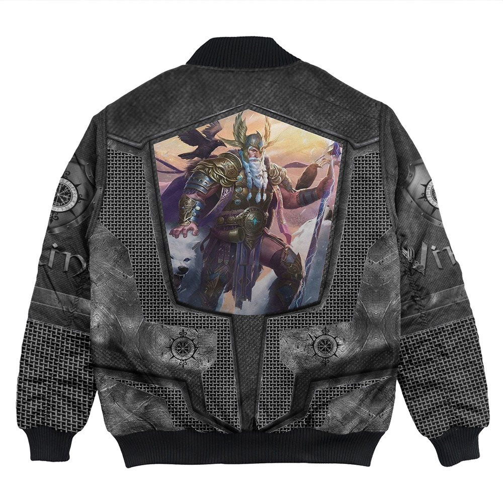 Viking Bomber Jacket Armor 3D Style Viking Odin