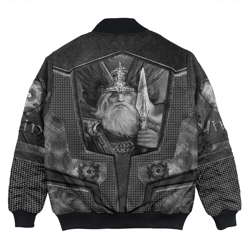 Viking Bomber Jacket Armor 3D Style Viking Odin Tattoo