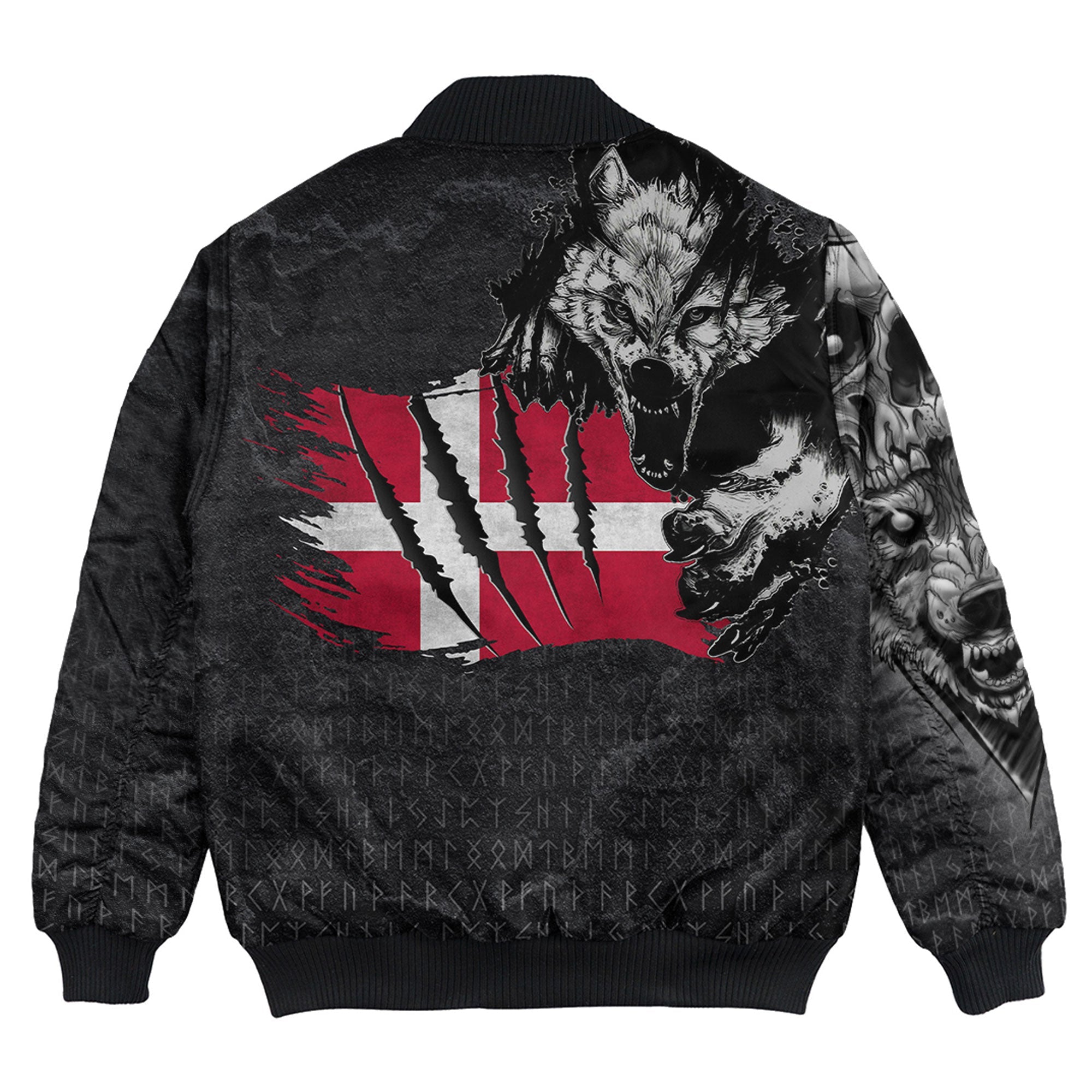 Viking Bomber Jacket Denmark Wolf Style