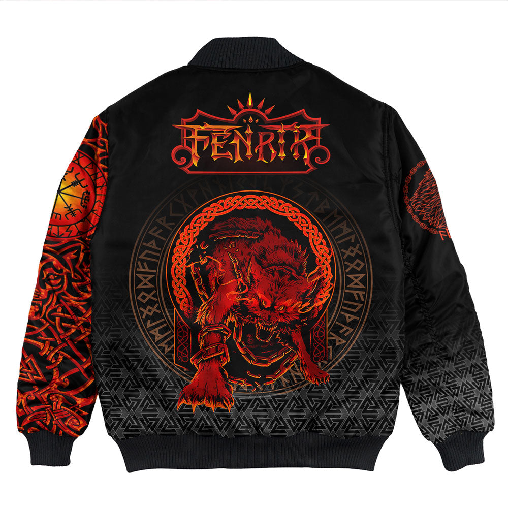 Viking Bomber Jacket Fenrir Norse 3D