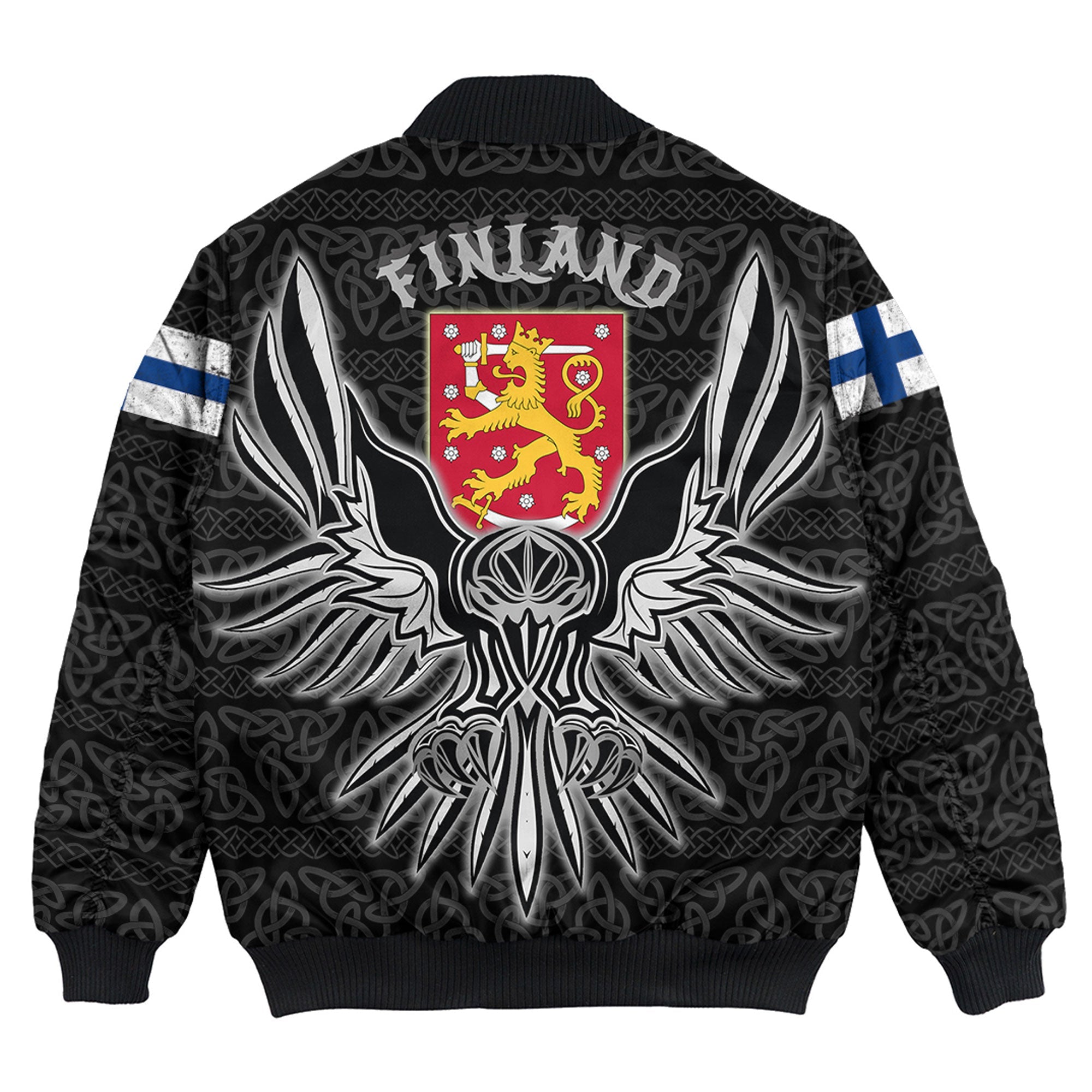 Viking Bomber Jacket Finland Raven Style