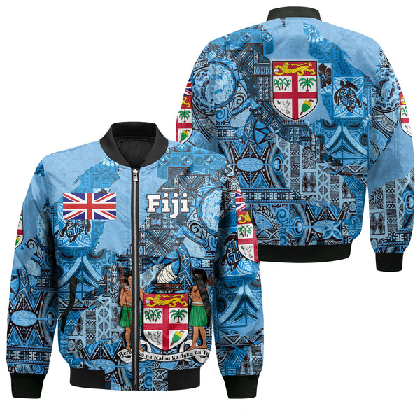 Fiji Flag & Coat Of Arms Bomber Jackets