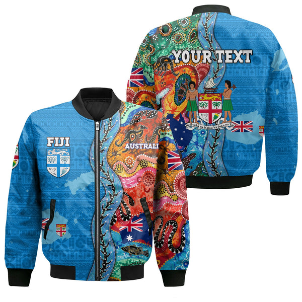 Custom Fiji Tapa & Australia Aboriginal Bomber Jackets