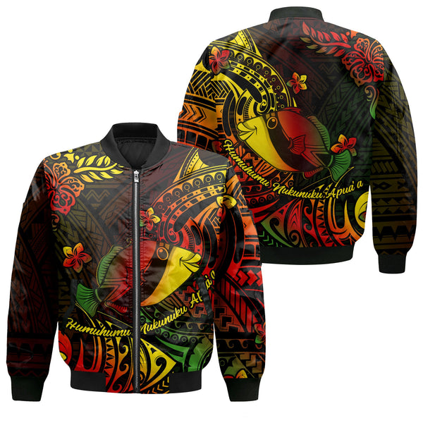 Hawaii Humuhumu Fish Bomber Jackets Reggae Style