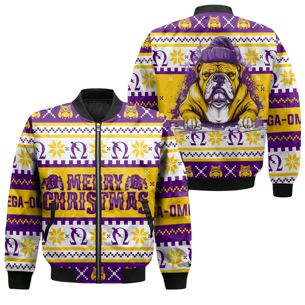 Fraternity Bomber Jacket - OPP Christmas Bulldog Bomber Jackets