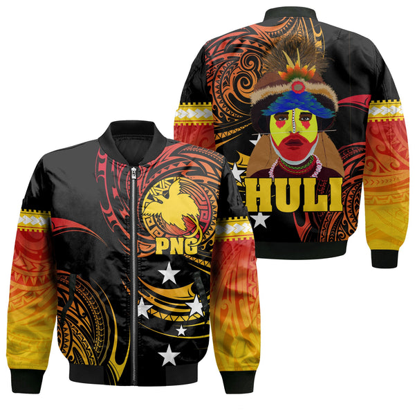 Papua New Guinea Bomber Jackets Huli Wigmen Style