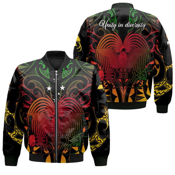 Papua New Guinea Bomber Jackets Unity In Diversity Motto