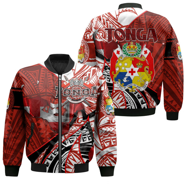 Tonga In My Heart Royal Coat Of Arms Bomber Jackets