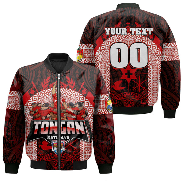 Custom Tonga Mate Ma'a Rugby League Bomber Jackets