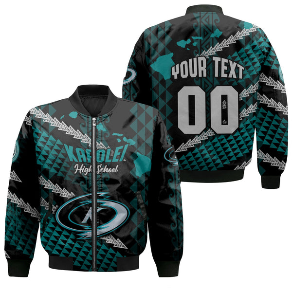 Hawaii Kapolei High School Custom Bomber Jackets Map Style