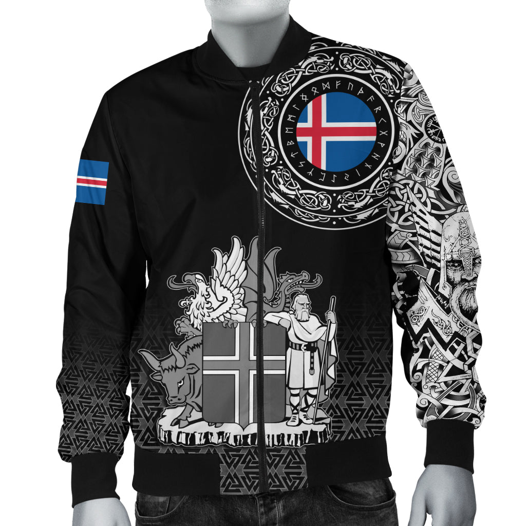 Viking Bomber Jacket Iceland Coat Of Arms