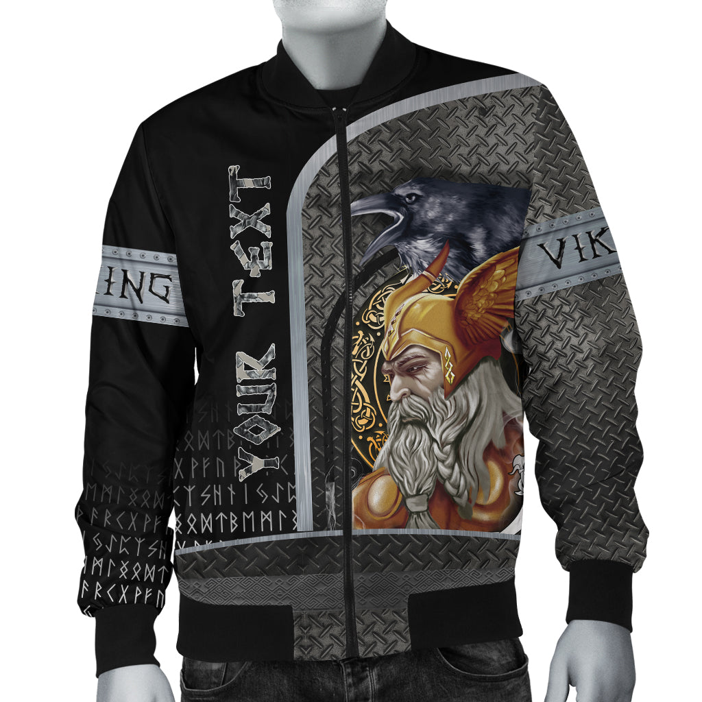 Custom Viking Bomber Jacket Odin Style Armor