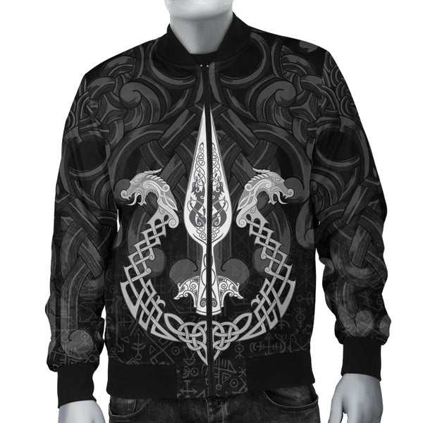 Viking Bomber Jacket Gungnir of Odin and Drakkar