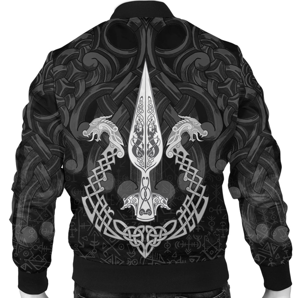 Viking Bomber Jacket Gungnir of Odin and Drakkar