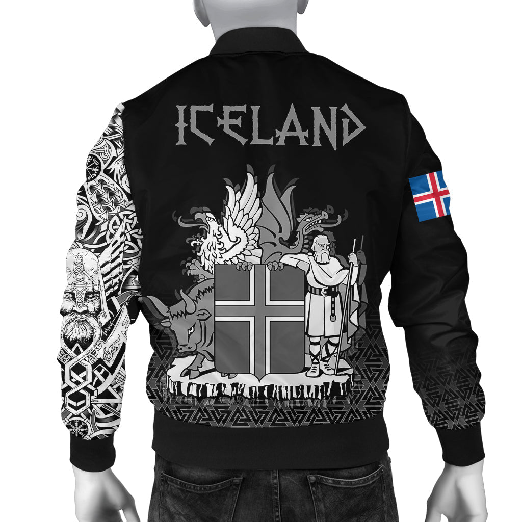 Viking Bomber Jacket Iceland Coat Of Arms