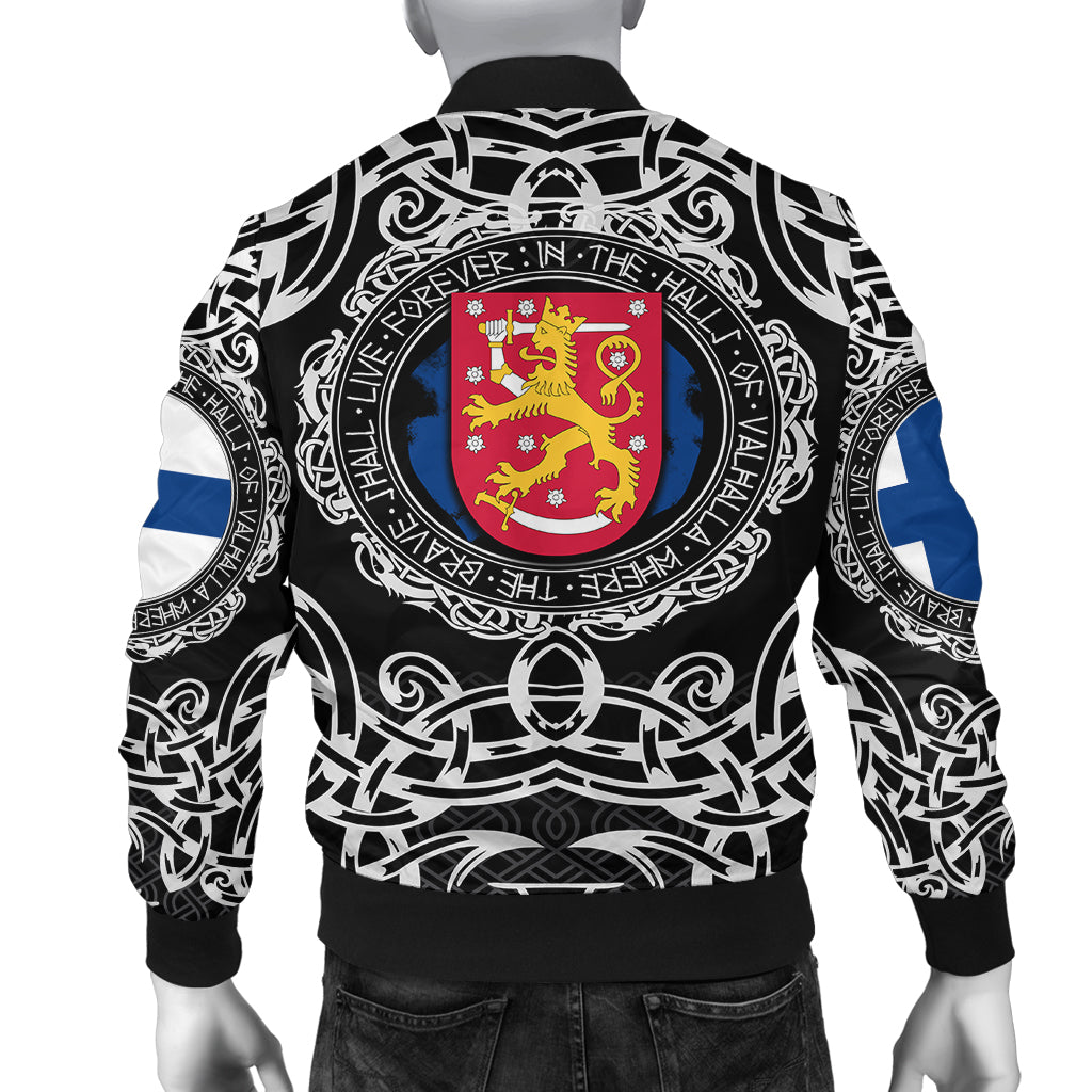 Viking Bomber Jacket Finland Viking Pattern