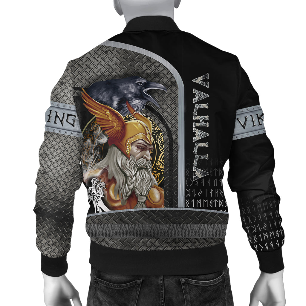 Custom Viking Bomber Jacket Odin Style Armor