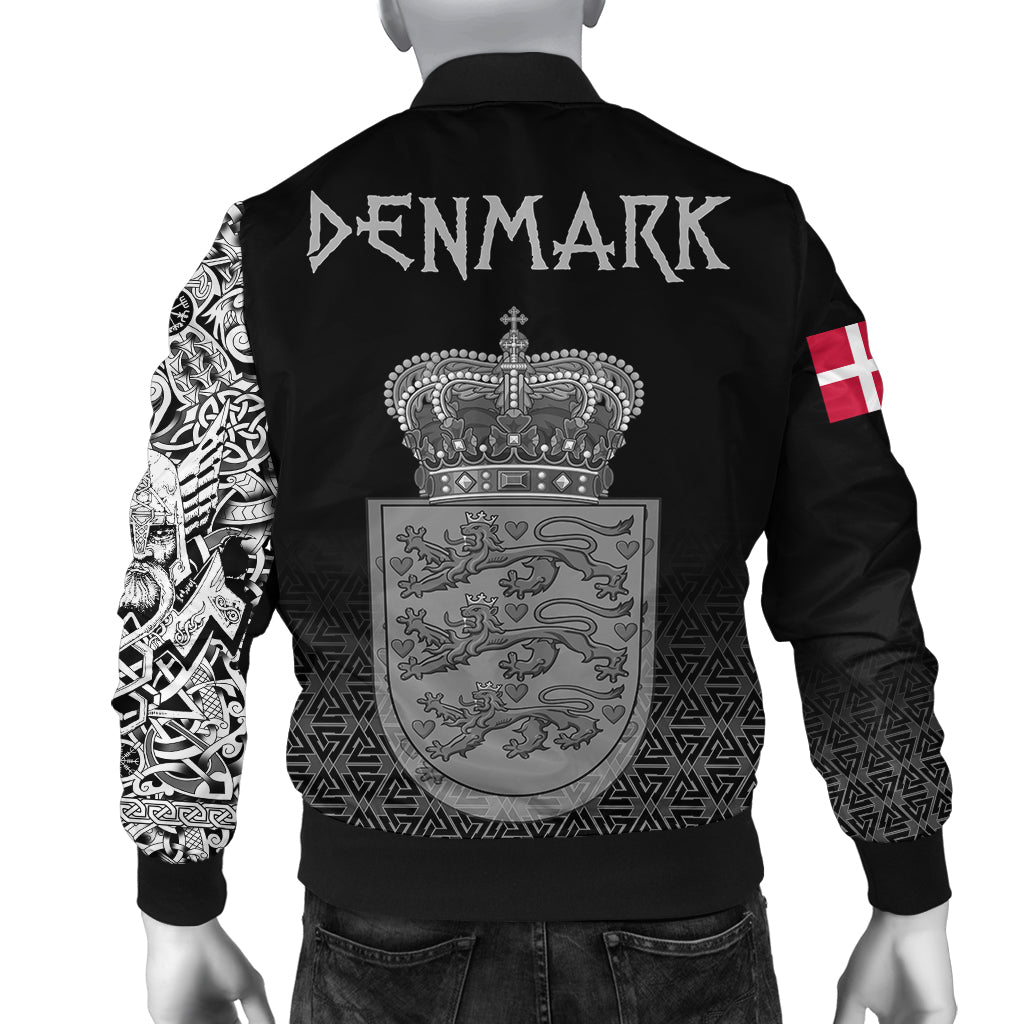 Viking Bomber Jacket Denmark Coat Of Arms