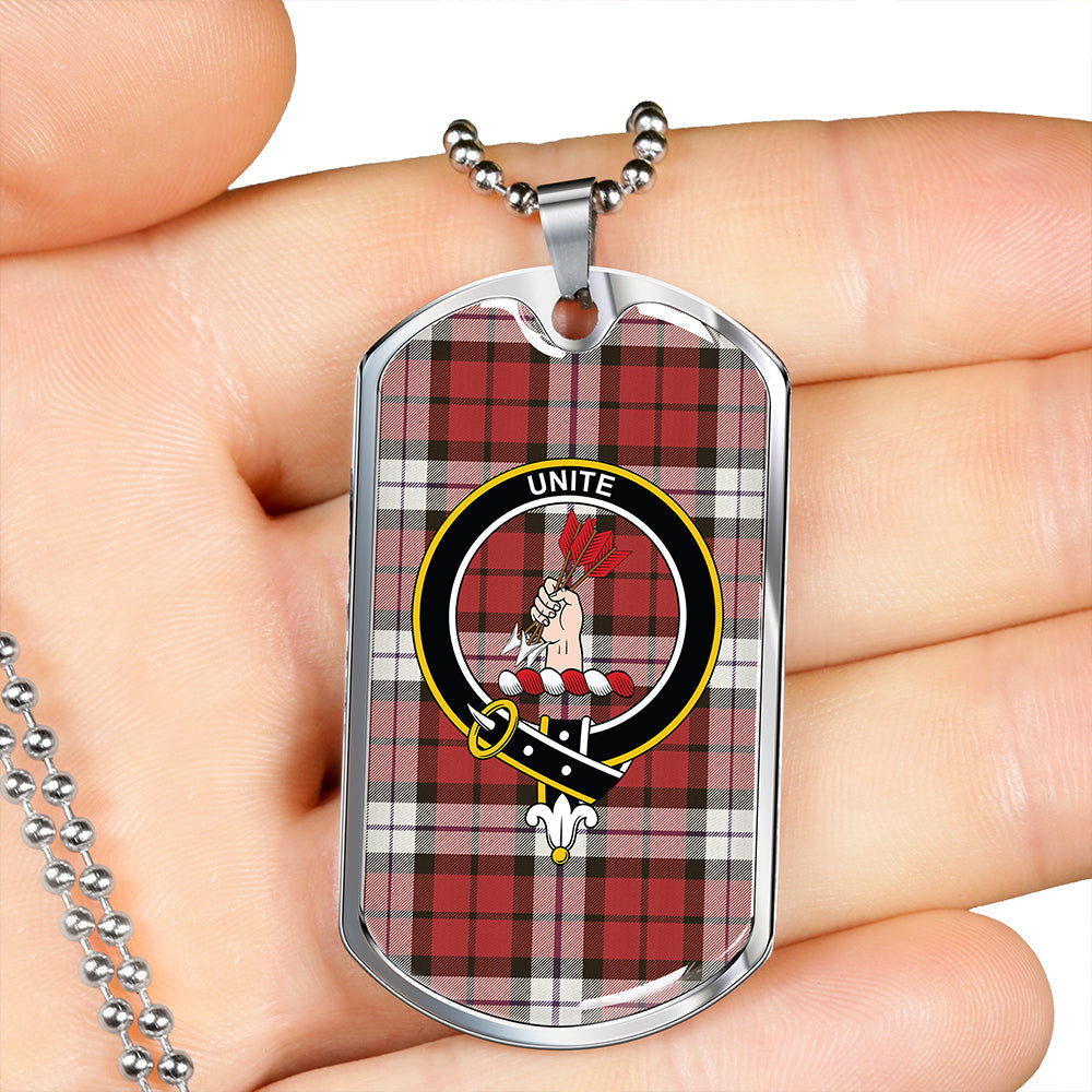 Brodie Dress Clan Badge Classic Tartan Dog Tag Necklace
