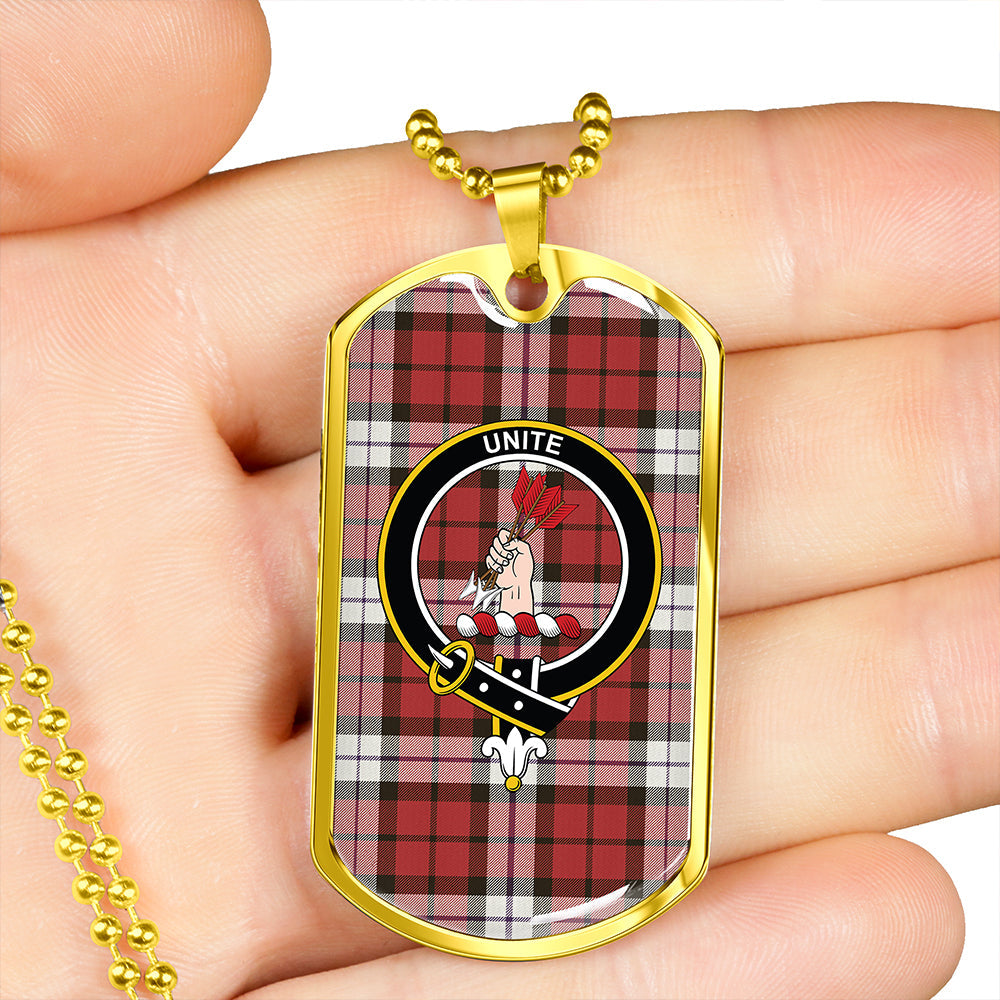 Brodie Dress Clan Badge Classic Tartan Dog Tag Necklace