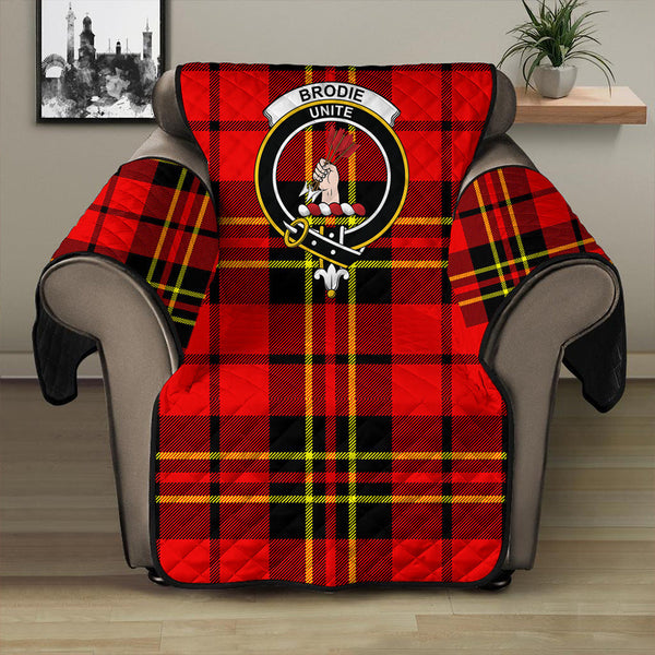 Brodie Modern Tartan Classic Crest Sofa Protector