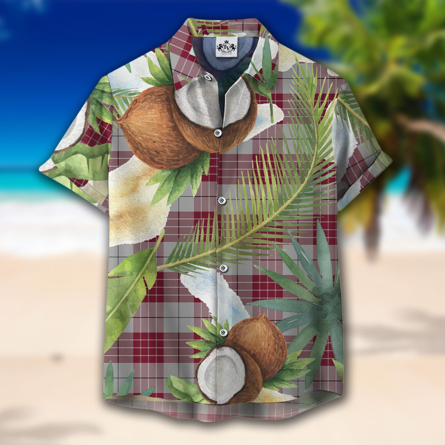 Scottish Tartan Buchanan Clan Hawaiian Shirt Hibiscus - Tropical Garden Style