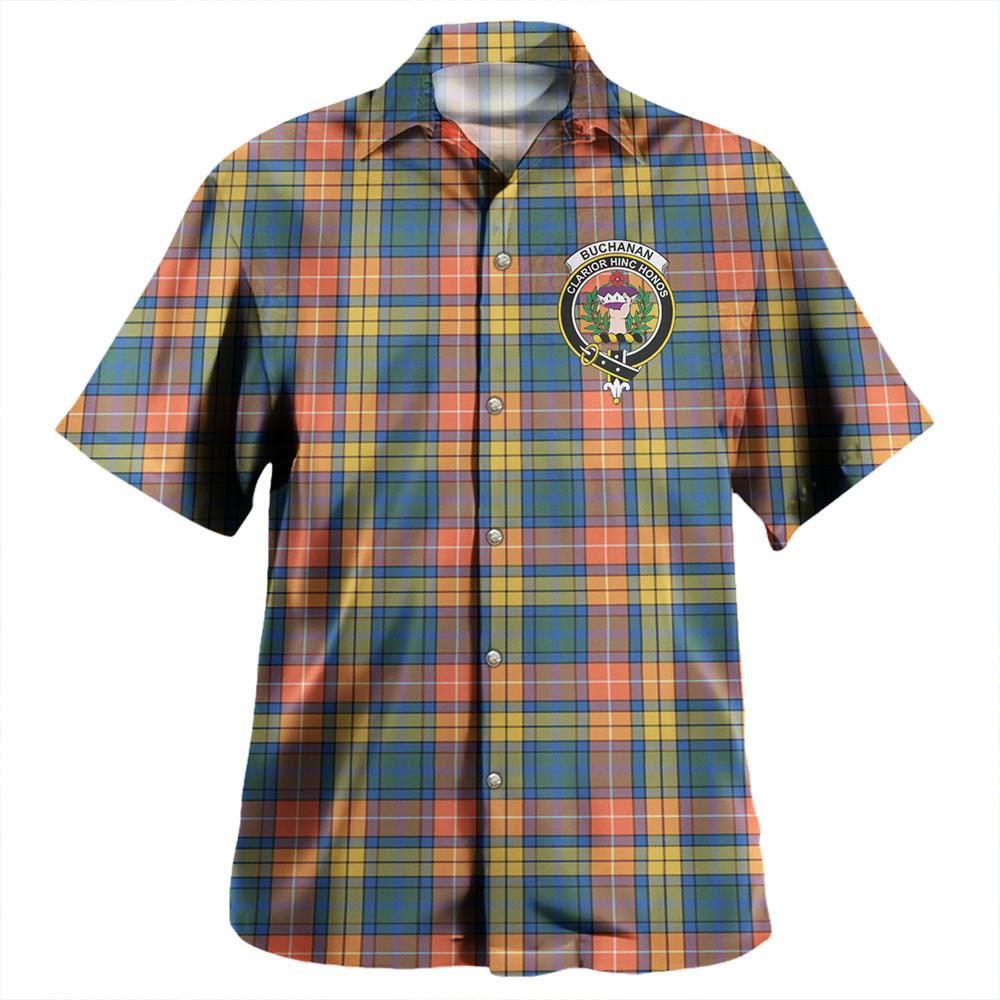 Scottish Tartan Buchanan Ancient Clan Hawaiian Shirt Crest Style