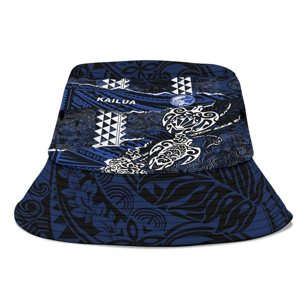 Hawaii Kailua High School Bucket Hat Polynesian Turtle Style