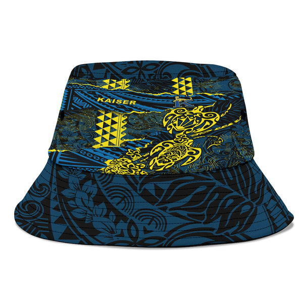 Hawaii Kaiser High School Bucket Hat Polynesian Turtle Style