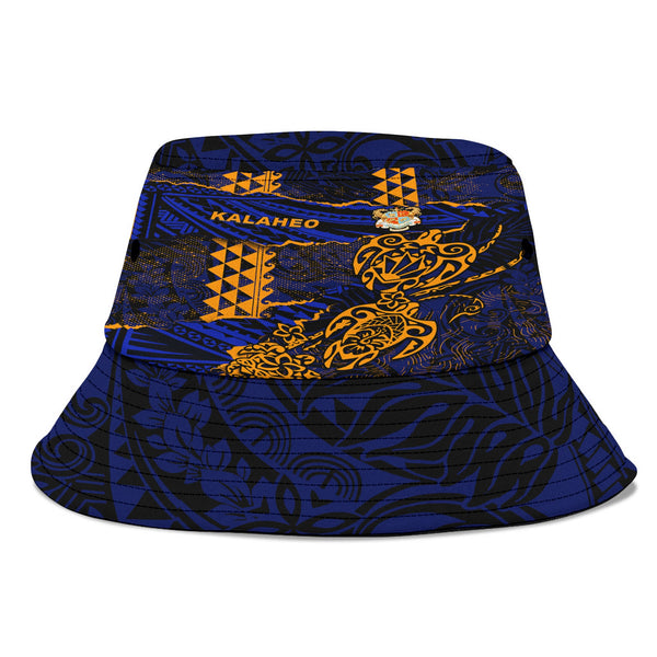 Hawaii Kalaheo High School Bucket Hat Polynesian Turtle Style