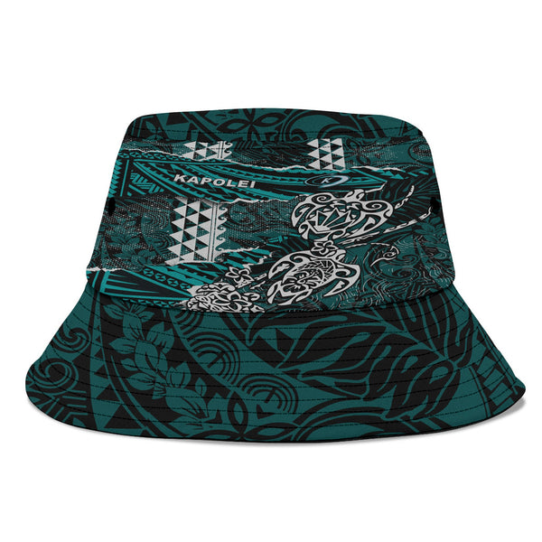 Hawaii Kapolei High School Bucket Hat Polynesian Turtle Style