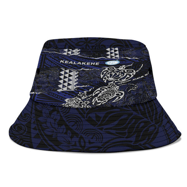 Hawaii Kealakehe High School Bucket Hat Polynesian Turtle Style